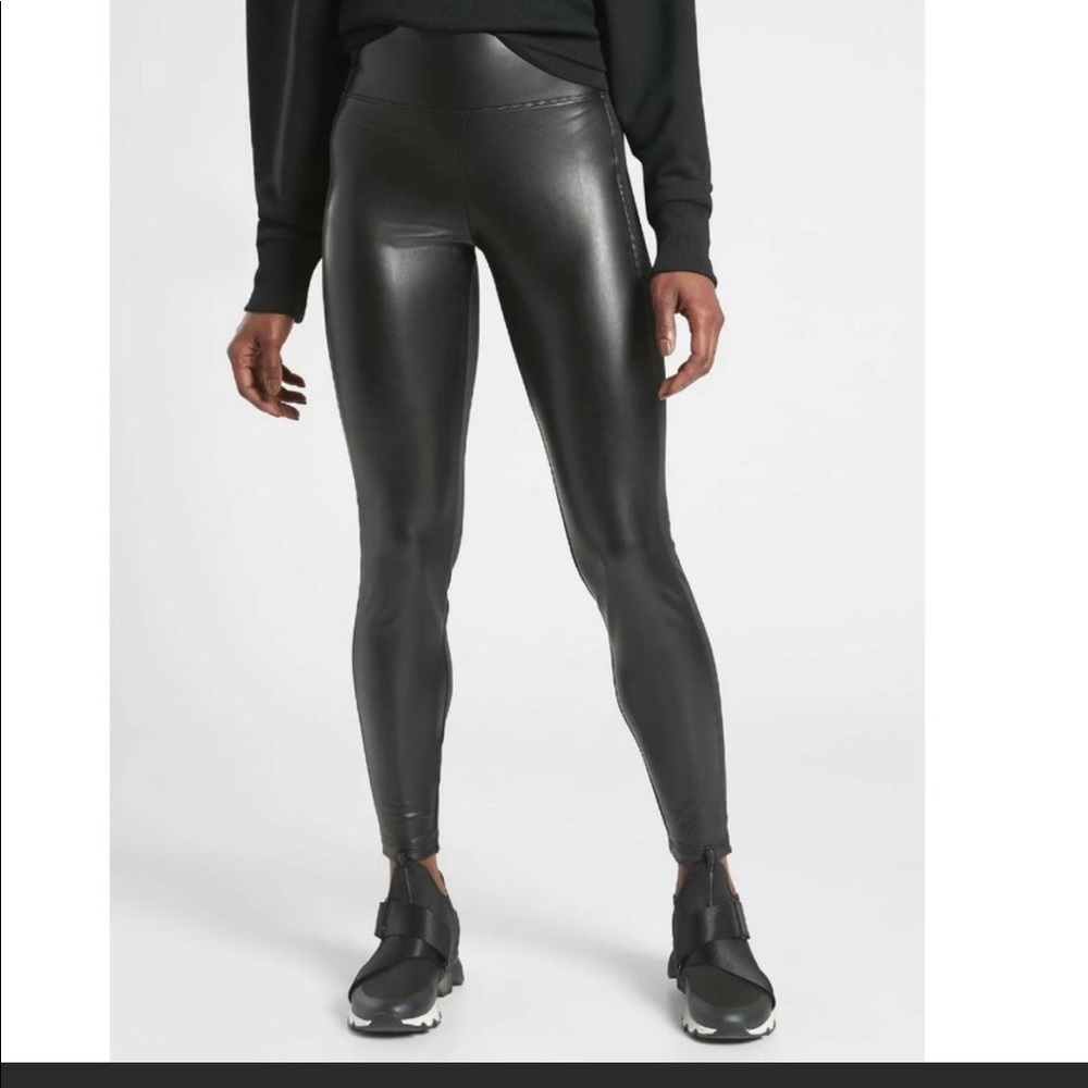 Athleta Black High-Waisted Leggings